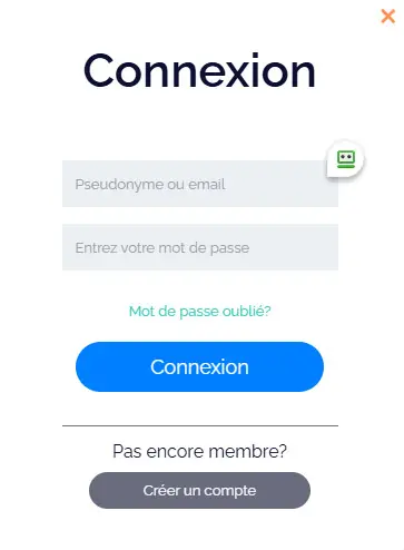 Connexion des membres du SPACE FORTUNA CASINO