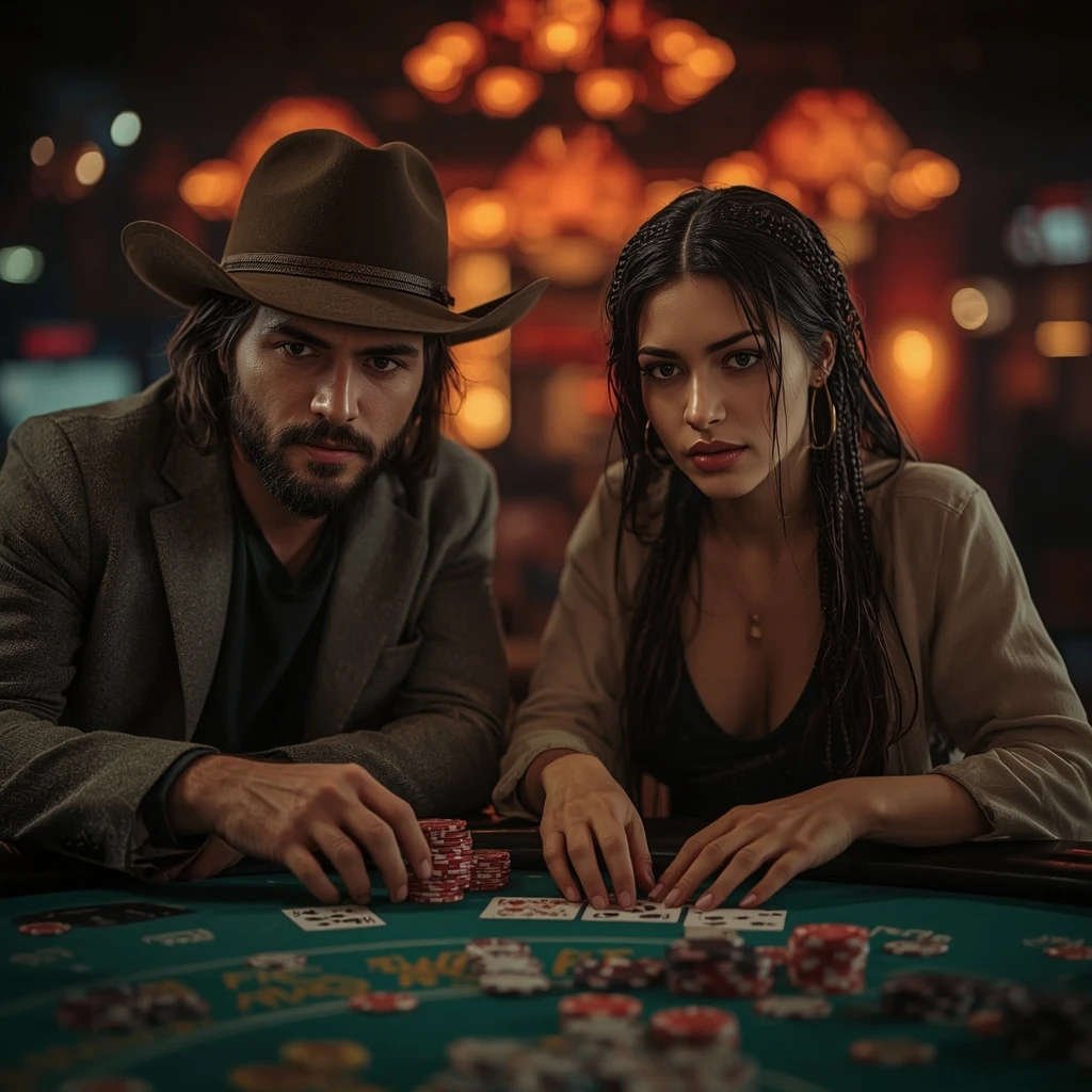 photo de deux joueurs de poker SPACE FORTUNA CASINO